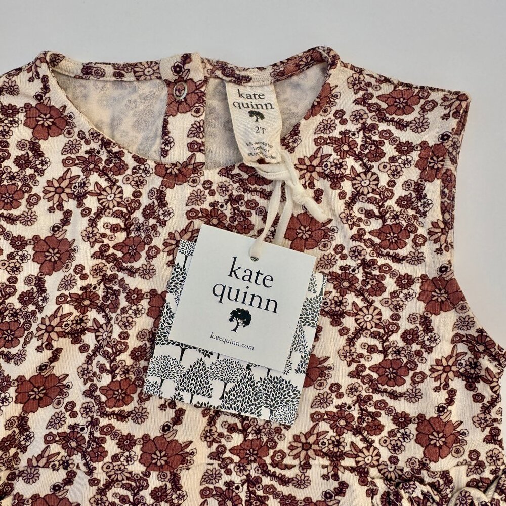 Kate Quinn Ruffle-Side Bodysuit 2T NWT (new with tags) – Vintage Floral - Picture 2 of 7